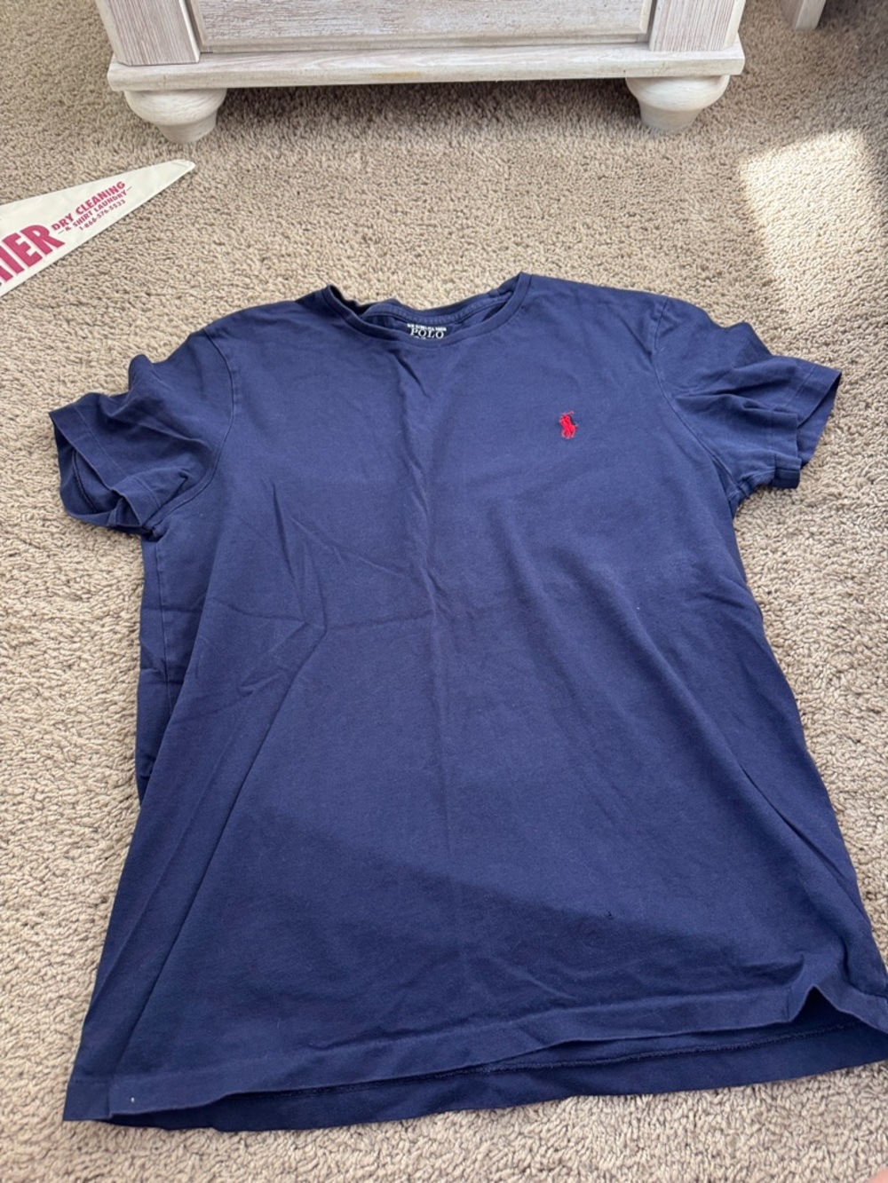 Polo by Ralph Lauren Navy Short Sleeve Tee with Red Pony
